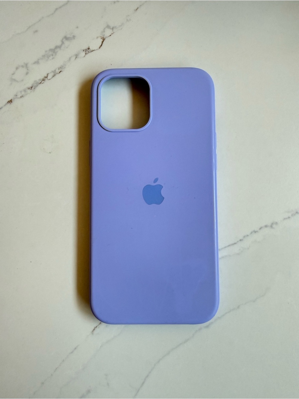 Apple Silicone iPhone Case - Lavender Purple
